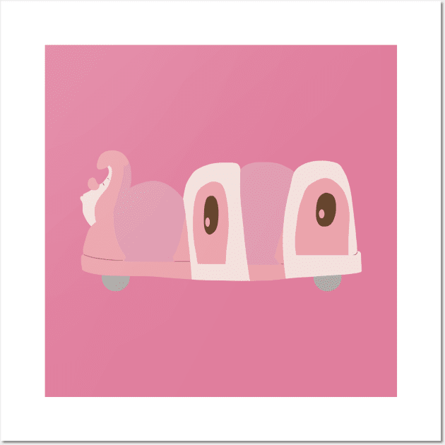 catepillar - pink Wall Art by littlemoondance